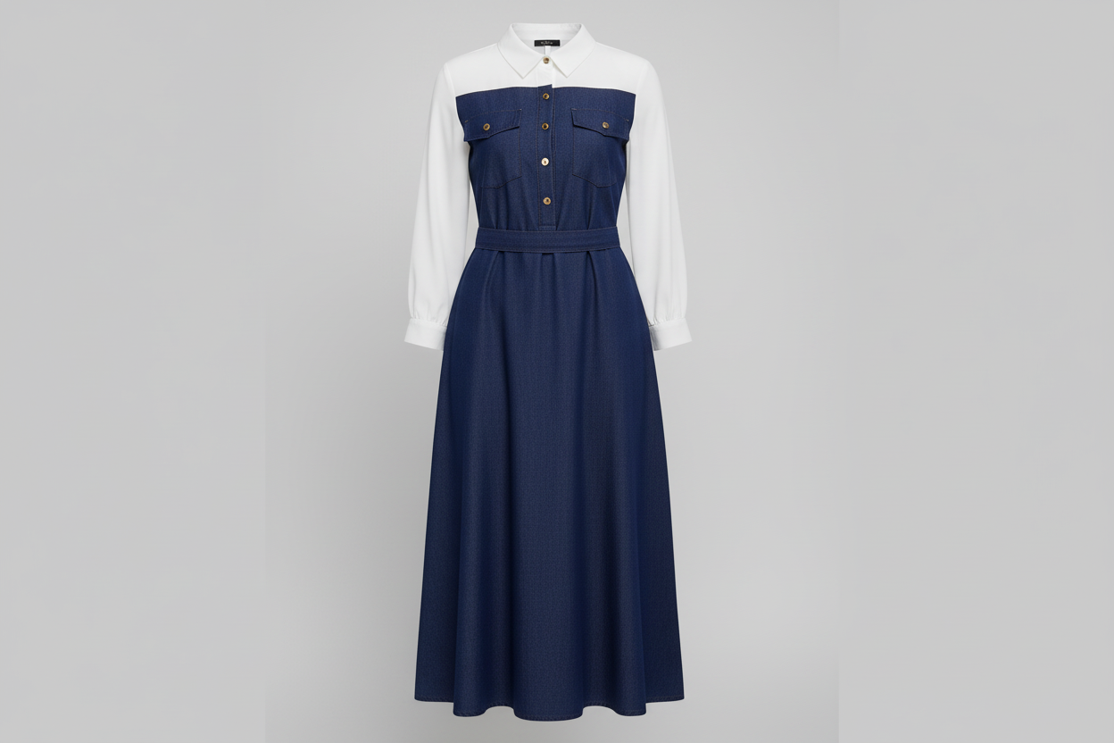 Denim Long Dress