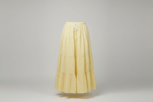 Long Schifli cotton Skirts with Embroidery