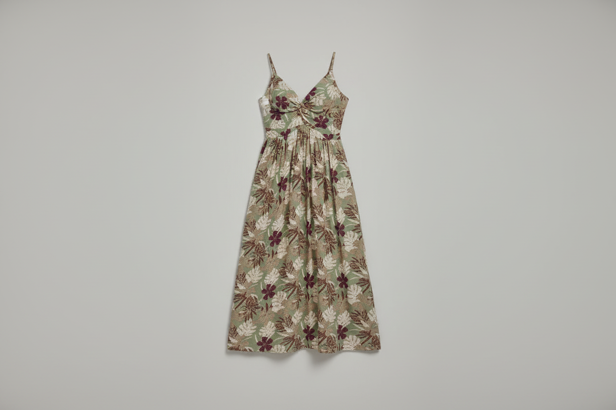 Printed cotton dress