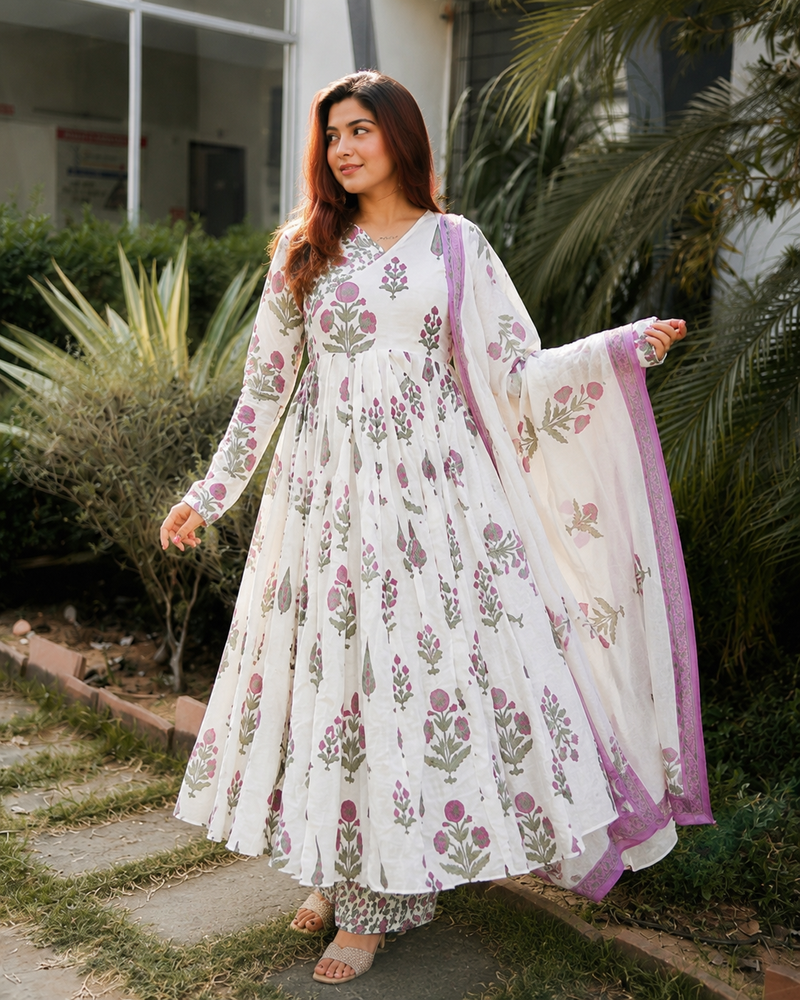 Hans Anarkali Set