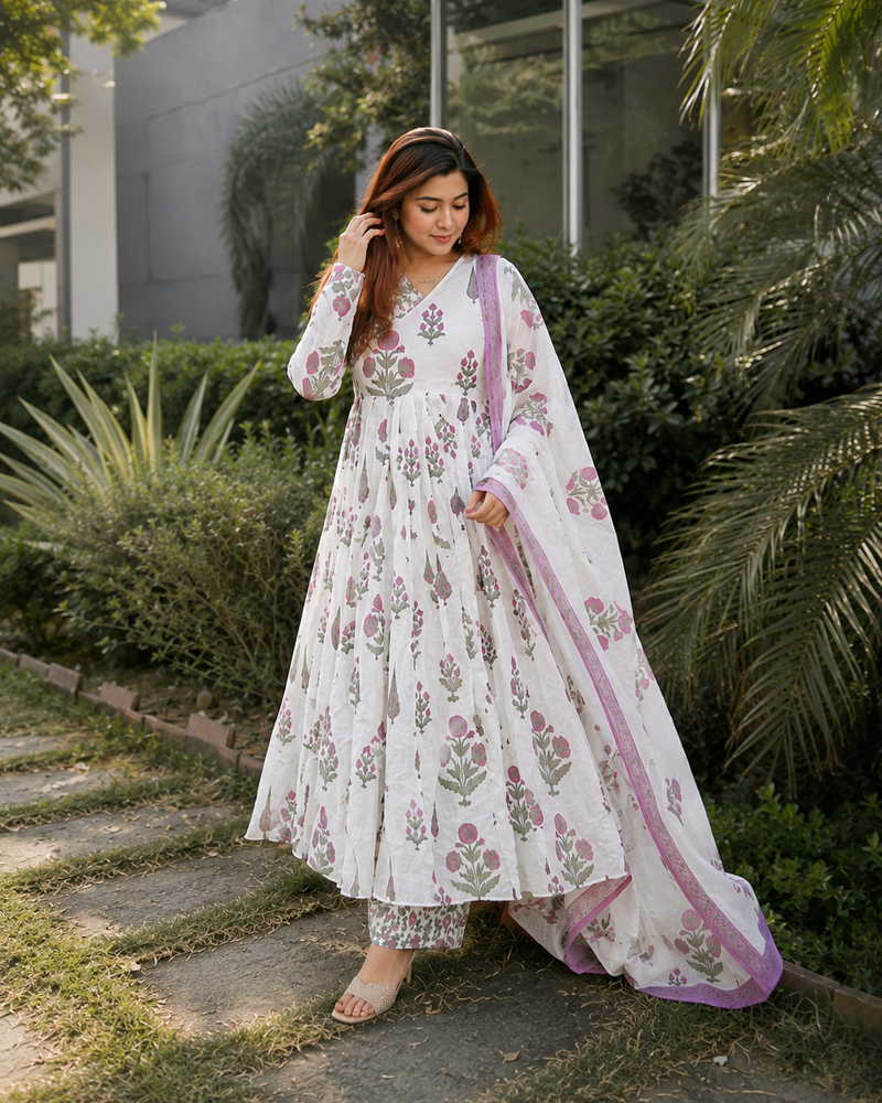 Hans Anarkali Set