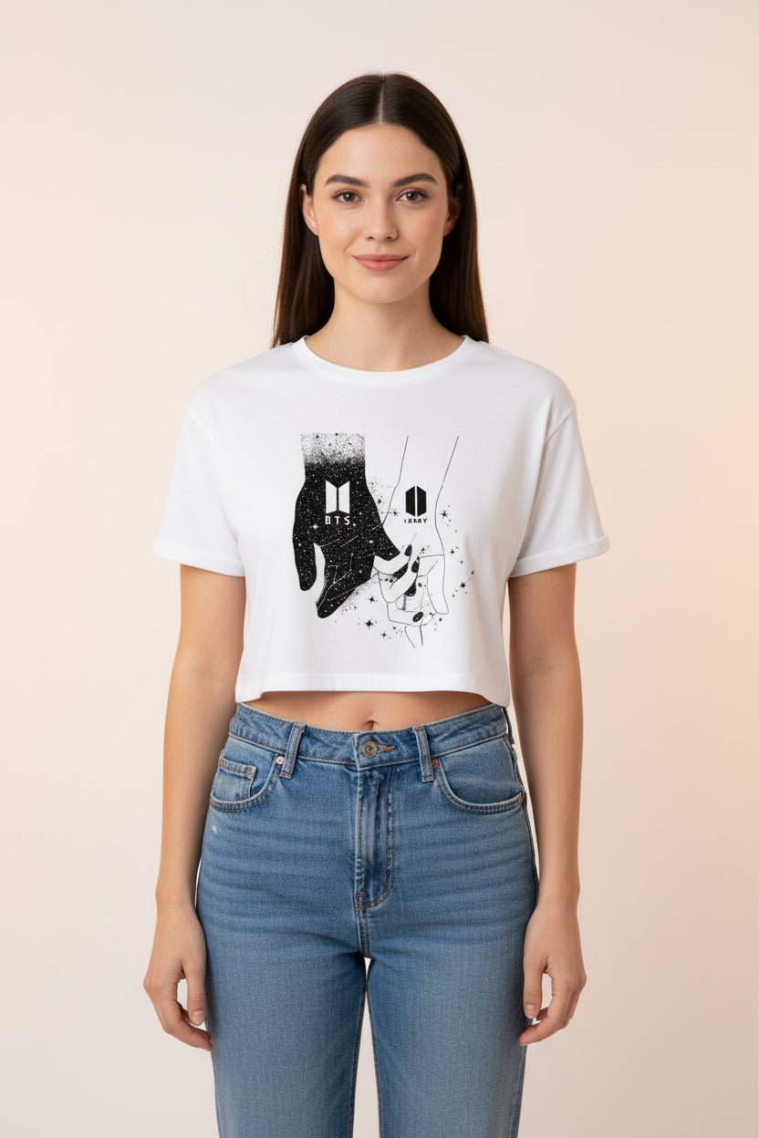 BTS Army Hands Crop Tee