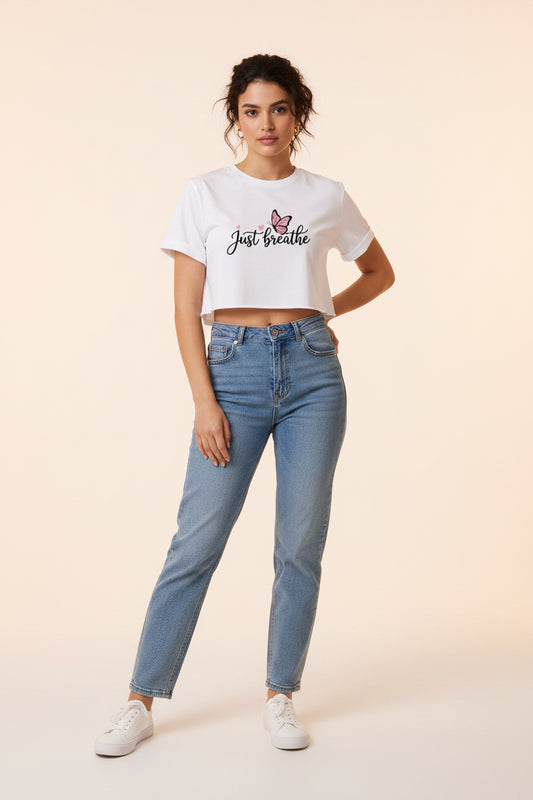 Just Breathe Crop Top