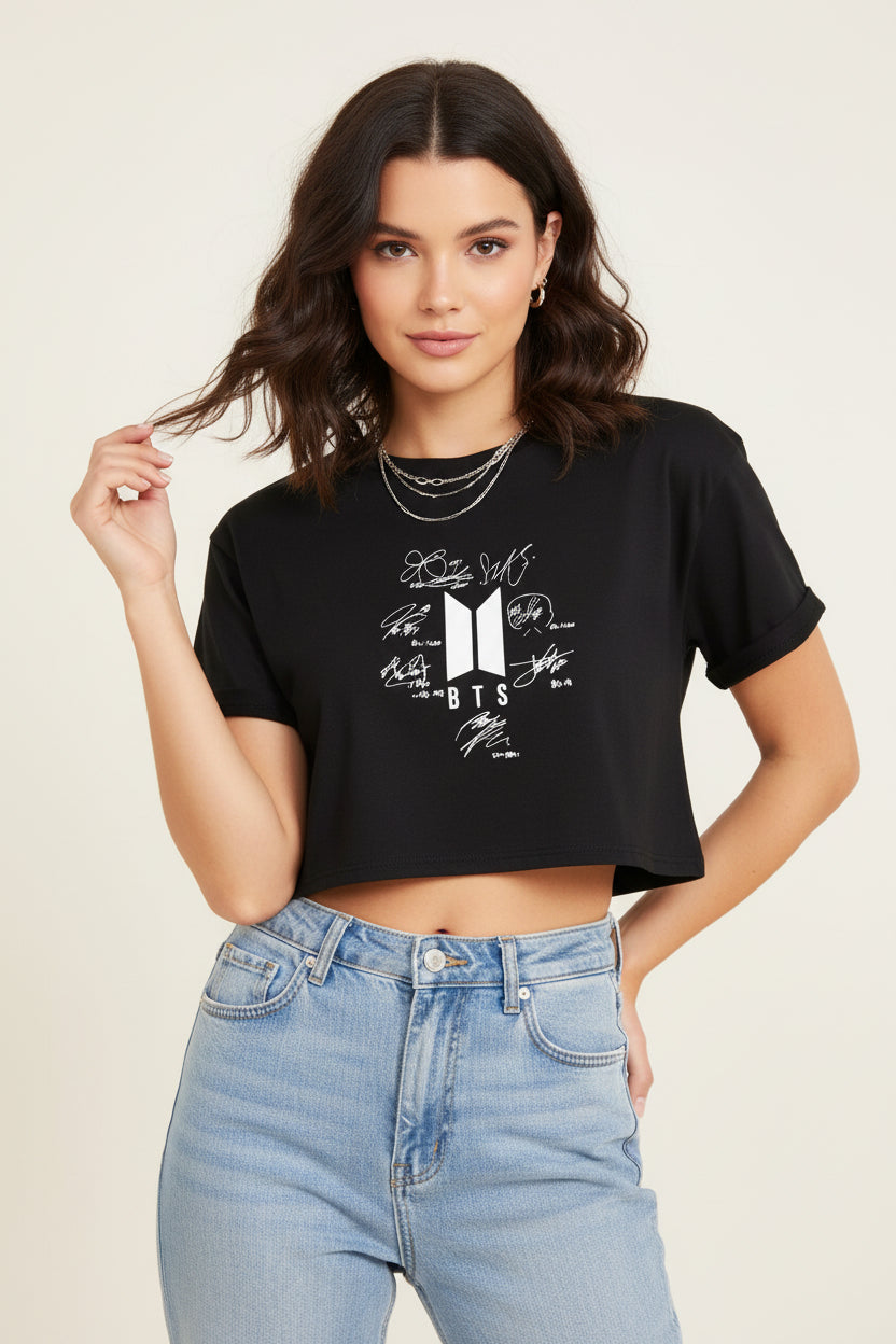 BTS Signature Crop Tee