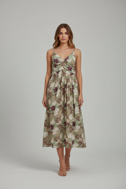 Printed cotton dress