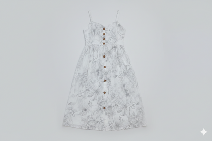 Sleeveless printed dress