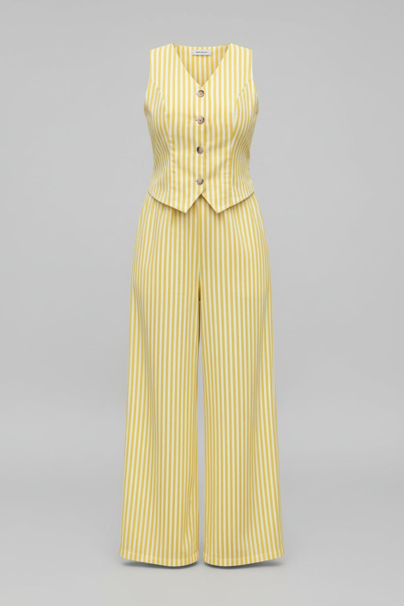 Sleeveless Striped co-ord set