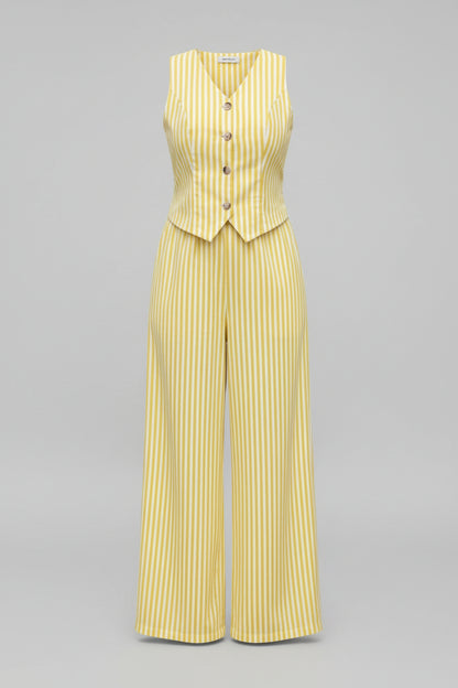 Sleeveless Striped co-ord set