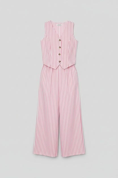 Sleeveless Striped co-ord set
