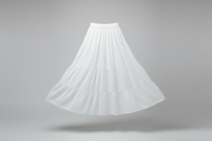 Long Schifli cotton Skirts with Embroidery