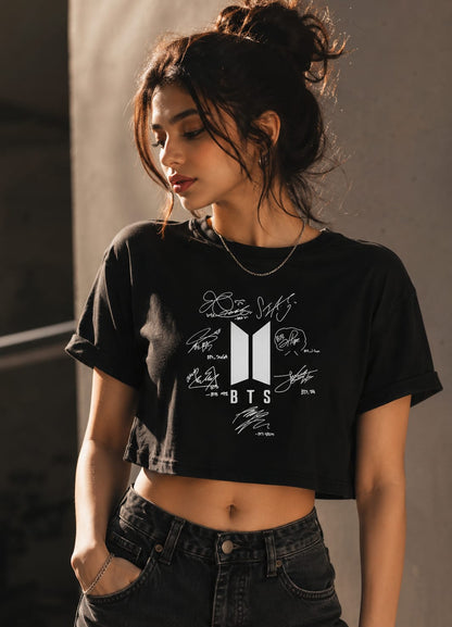 BTS Signature Crop Tee